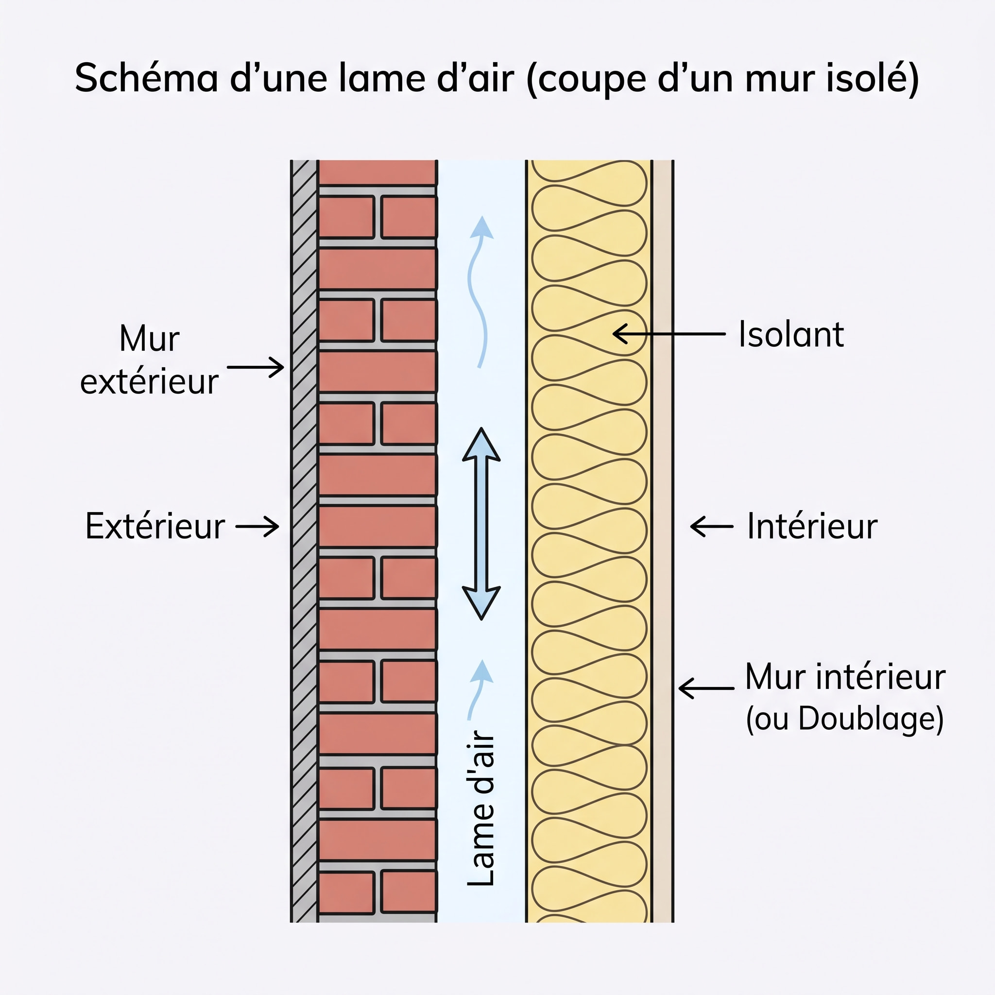 schéma lame d'air